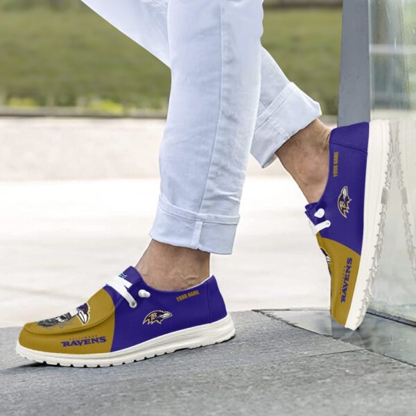 Tubopro Baltimore Ravens Personalized Hey Dude Shoes For Men And Women - Image 7