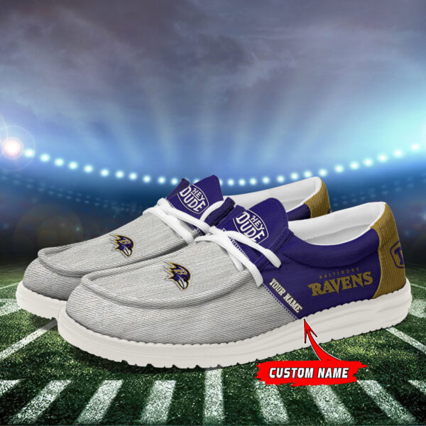 Tubopro Baltimore Ravens Personalized Hey Dude Shoes For Men And Women - Image 3