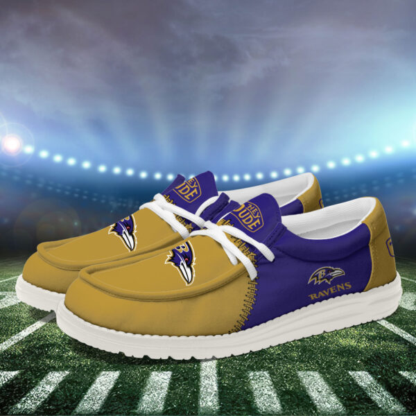 Tubopro Baltimore Ravens Personalized Hey Dude Shoes For Men And Women - Image 3