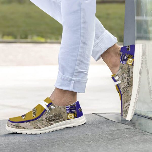 Tubopro Baltimore Ravens Personalized Hey Dude Shoes For Men And Women - Image 4