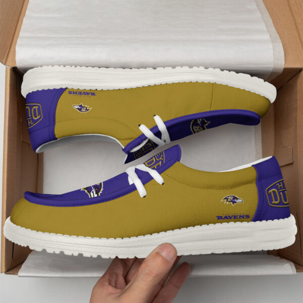 Tubopro Baltimore Ravens Personalized Hey Dude Shoes For Men And Women - Image 2