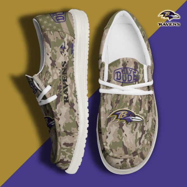 Tubopro Baltimore Ravens Personalized Hey Dude Shoes For Men And Women