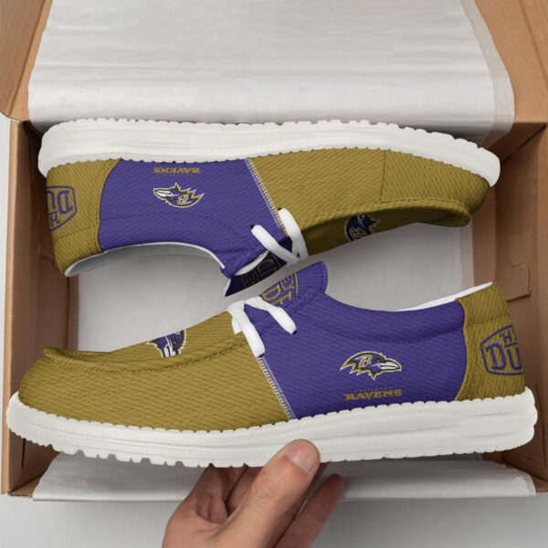 Tubopro Baltimore Ravens Personalized Hey Dude Shoes For Men And Women - Image 2