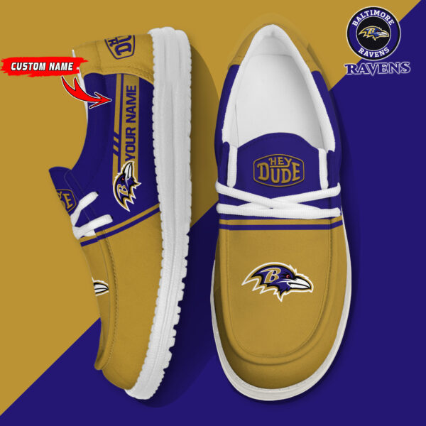 Tubopro Baltimore Ravens Personalized Hey Dude Shoes For Men And Women