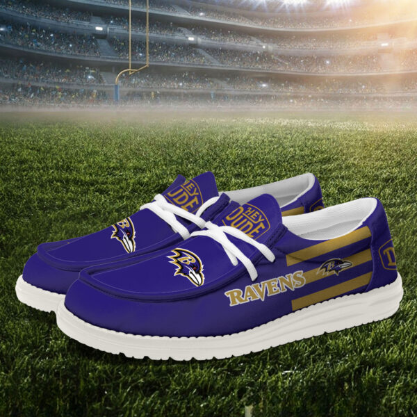 Tubopro Baltimore Ravens Personalized Hey Dude Shoes For Men And Women - Image 2