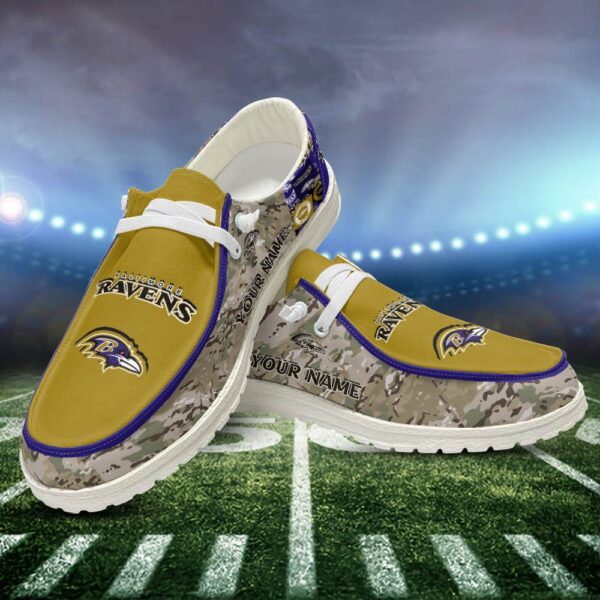 Tubopro Baltimore Ravens Personalized Hey Dude Shoes For Men And Women
