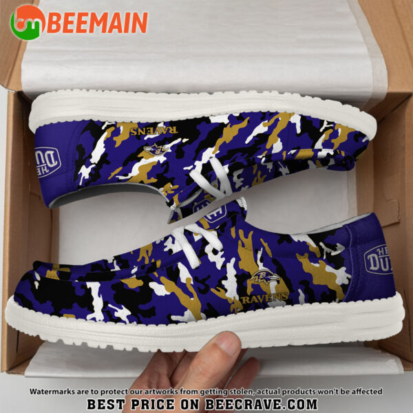 Tubopro Baltimore Ravens Personalized Hey Dude Shoes For Men And Women - Image 4