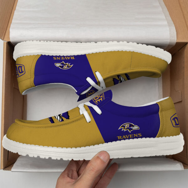 Tubopro Baltimore Ravens Personalized Hey Dude Shoes For Men And Women - Image 4