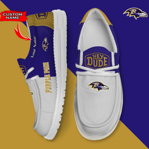 Tubopro Baltimore Ravens Personalized Hey Dude Shoes For Men And Women