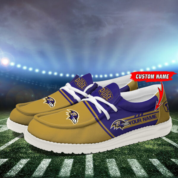 Tubopro Baltimore Ravens Personalized Hey Dude Shoes For Men And Women - Image 3