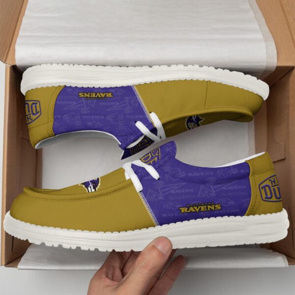 Tubopro Baltimore Ravens Personalized Hey Dude Shoes For Men And Women - Image 2