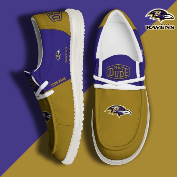 Tubopro Baltimore Ravens Personalized Hey Dude Shoes For Men And Women