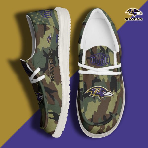 Tubopro Baltimore Ravens Personalized Hey Dude Shoes For Men And Women