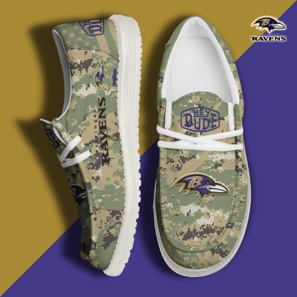Tubopro Baltimore Ravens Personalized Hey Dude Shoes For Men And Women