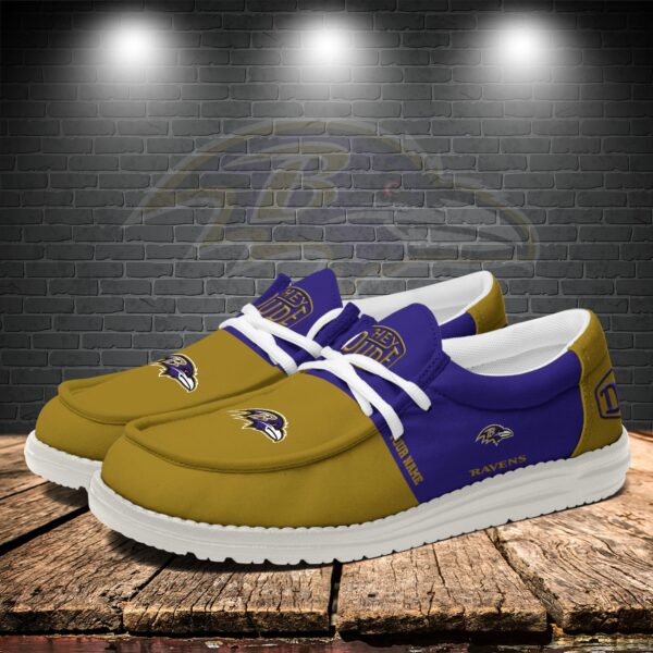 Tubopro Baltimore Ravens Personalized Hey Dude Shoes For Men And Women - Image 3