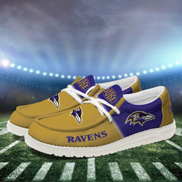 Tubopro Baltimore Ravens Personalized Hey Dude Shoes For Men And Women - Image 3