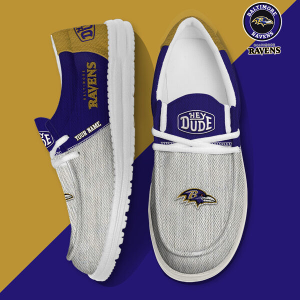Tubopro Baltimore Ravens Personalized Hey Dude Shoes For Men And Women