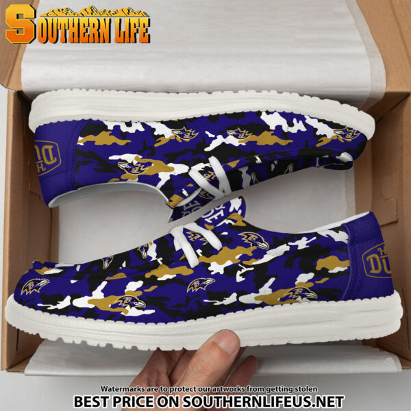 Tubopro Baltimore Ravens Personalized Hey Dude Shoes For Men And Women - Image 4