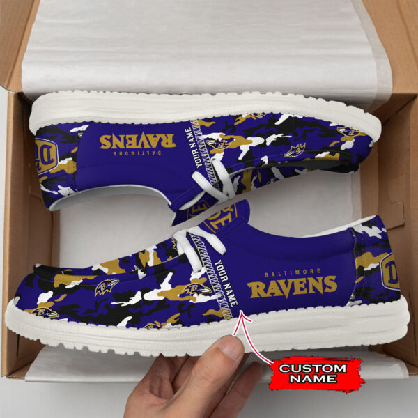 Tubopro Baltimore Ravens Personalized Hey Dude Shoes For Men And Women - Image 2