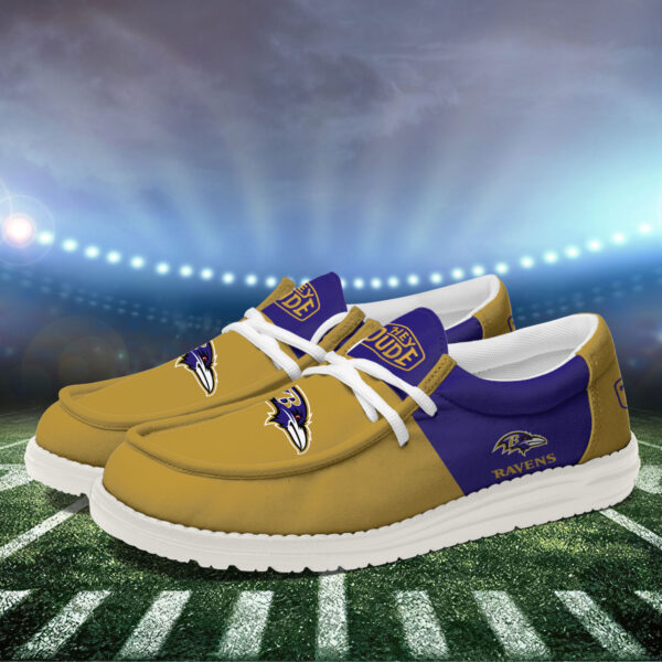 Tubopro Baltimore Ravens Personalized Hey Dude Shoes For Men And Women - Image 3
