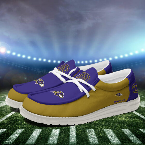 Tubopro Baltimore Ravens Personalized Hey Dude Shoes For Men And Women - Image 3