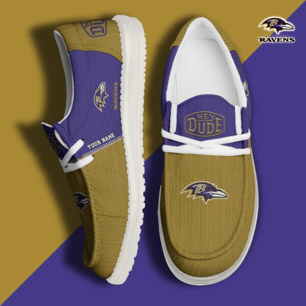 Tubopro Baltimore Ravens Personalized Hey Dude Shoes For Men And Women