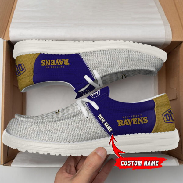 Tubopro Baltimore Ravens Personalized Hey Dude Shoes For Men And Women - Image 2