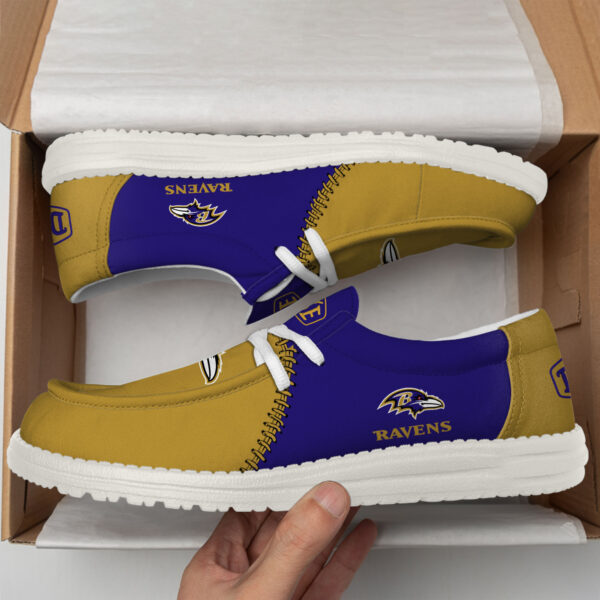 Tubopro Baltimore Ravens Personalized Hey Dude Shoes For Men And Women - Image 2