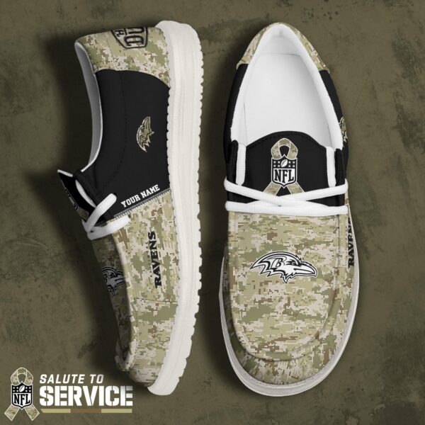 Tubopro Baltimore Ravens Personalized Hey Dude Shoes For Men And Women