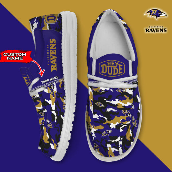 Tubopro Baltimore Ravens Personalized Hey Dude Shoes For Men And Women