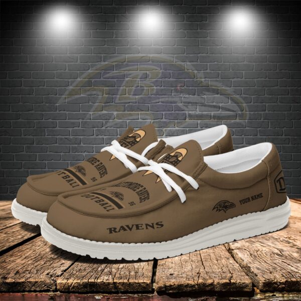 Tubopro Baltimore Ravens Personalized Hey Dude Shoes For Men And Women - Image 3