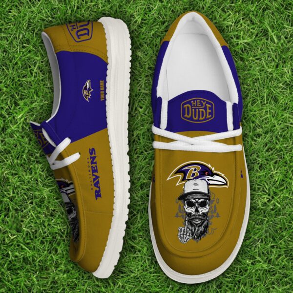 Tubopro Baltimore Ravens Personalized Hey Dude Shoes For Men And Women