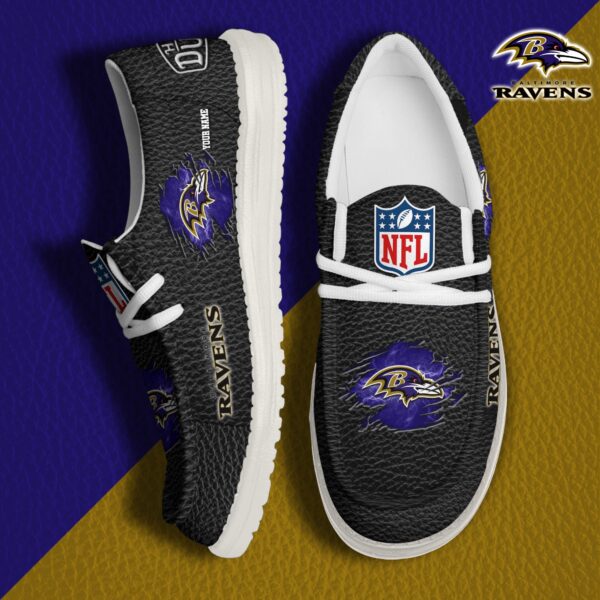 Tubopro Baltimore Ravens Personalized Hey Dude Shoes For Men And Women