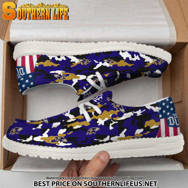 Tubopro Baltimore Ravens Personalized Hey Dude Shoes For Men And Women - Image 4