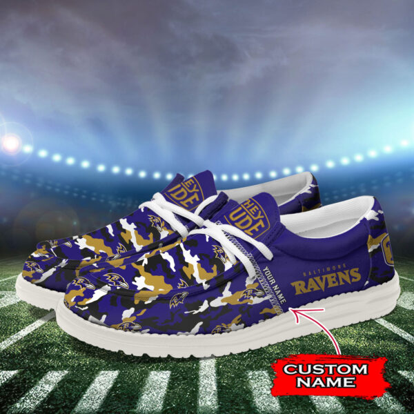Tubopro Baltimore Ravens Personalized Hey Dude Shoes For Men And Women - Image 3