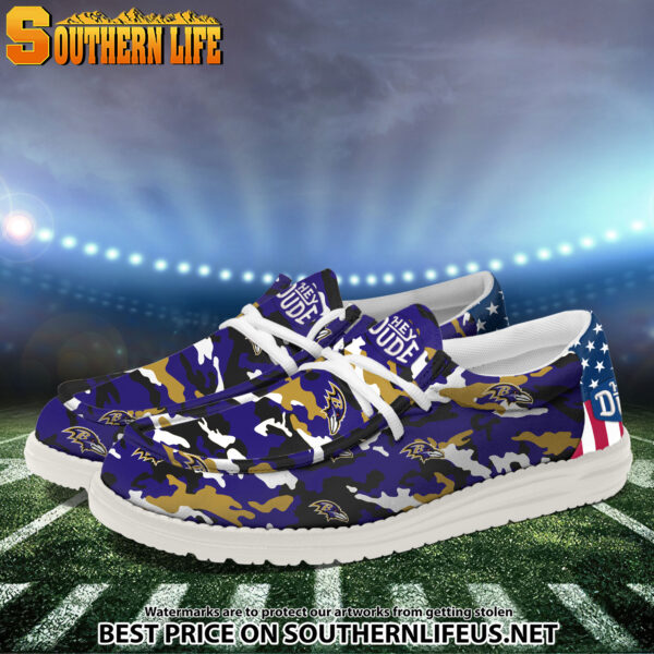 Tubopro Baltimore Ravens Personalized Hey Dude Shoes For Men And Women - Image 2