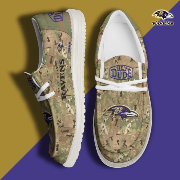 Tubopro Baltimore Ravens Personalized Hey Dude Shoes For Men And Women
