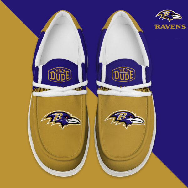 Tubopro Baltimore Ravens Personalized Hey Dude Shoes For Men And Women - Image 4