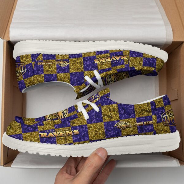 Tubopro Baltimore Ravens Personalized Hey Dude Shoes For Men And Women - Image 2
