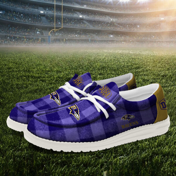 Tubopro Baltimore Ravens Personalized Hey Dude Shoes For Men And Women - Image 3