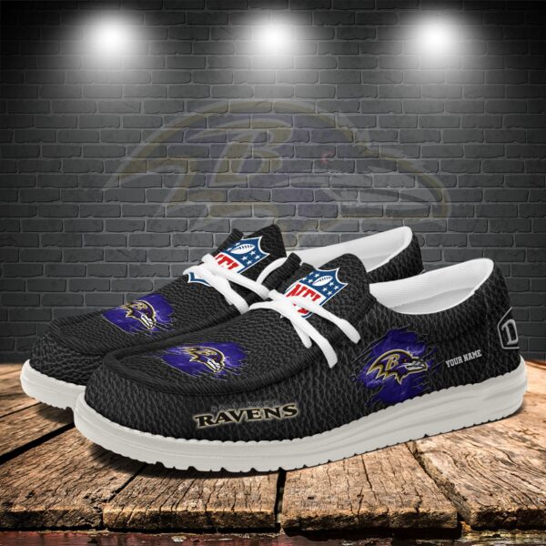 Tubopro Baltimore Ravens Personalized Hey Dude Shoes For Men And Women - Image 3