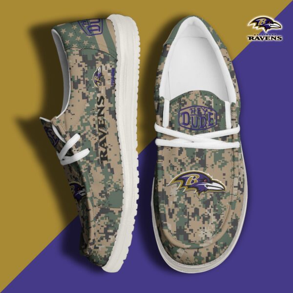 Tubopro Baltimore Ravens Personalized Hey Dude Shoes For Men And Women