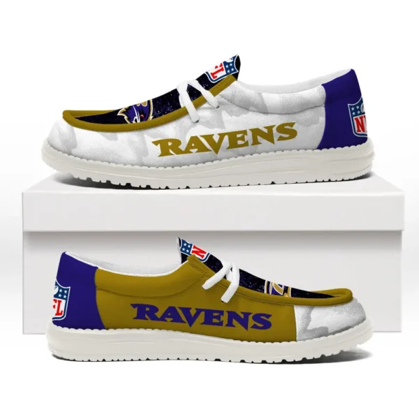 Tubopro Baltimore Ravens Personalized Hey Dude Shoes For Men And Women - Image 2
