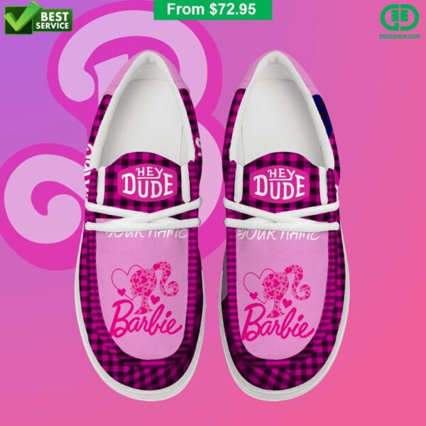 Tubopro Barbie Personalized Hey Dude Shoes For Men And Women - Image 2
