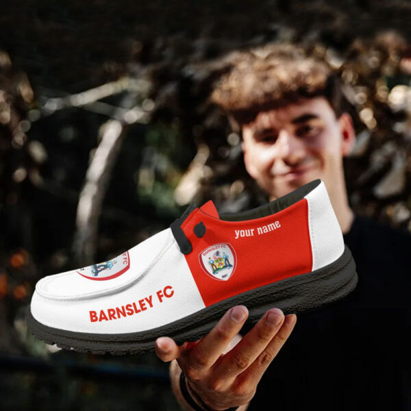 Tubopro Barnsley F.C Personalized Hey Dude Shoes For Men And Women - Image 4