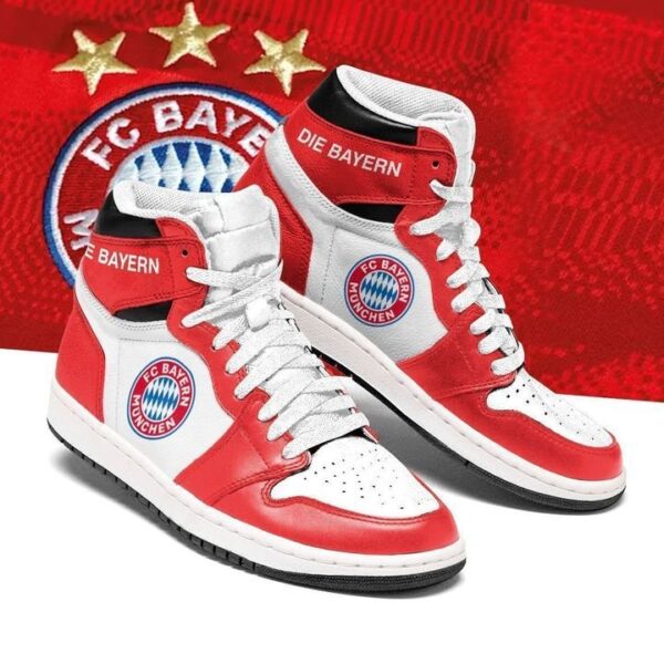 Tubopro Bayern Munich Bundesliga AJ1 High Sneakers Shoes For Men And Women
