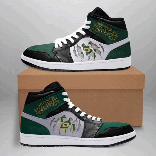 Tubopro Baylor Bears AJ1 High Sneakers Shoes For Men And Women