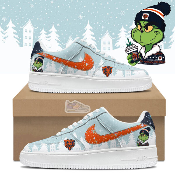 Tubopro Bears Football Grinchmas Air Low-Top Sneakers Shoes For Men And Women