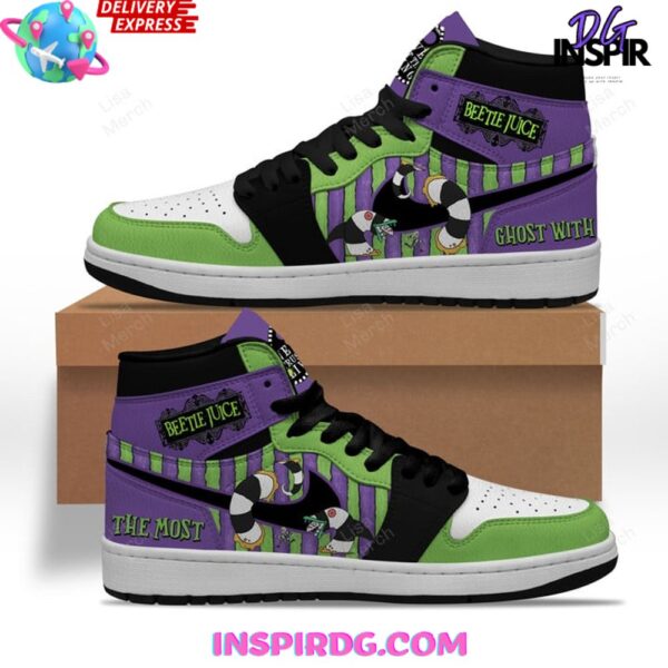 Tubopro Beetlejuice AJ1 High Sneakers Shoes For Men And Women - Image 2