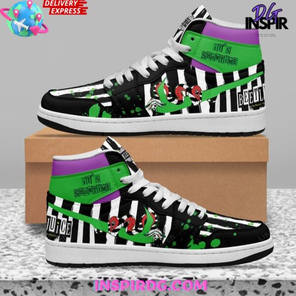 Tubopro Beetlejuice AJ1 High Sneakers Shoes For Men And Women - Image 2